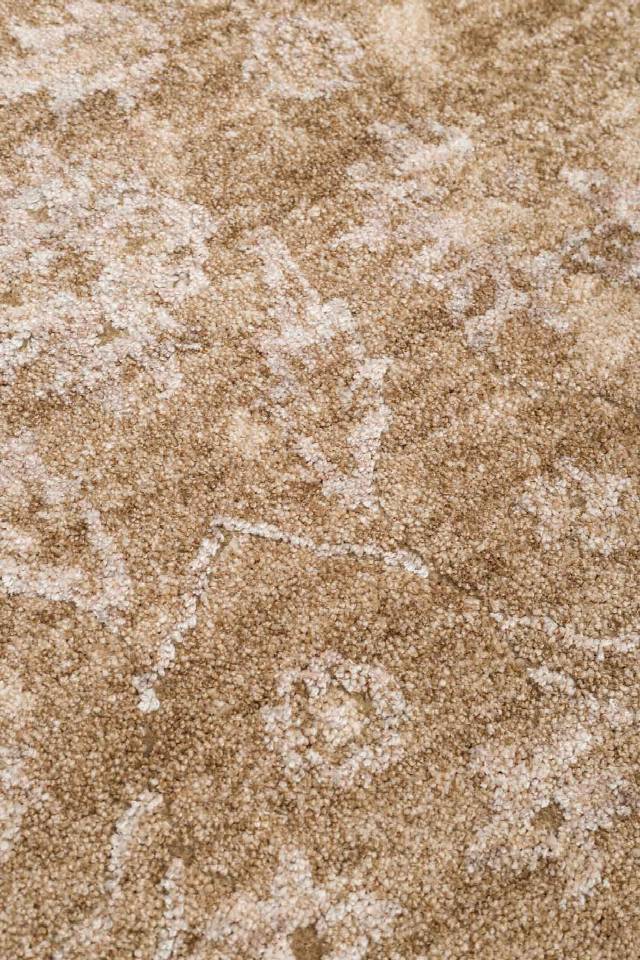 AJMER JM 01 BEIGE  Özel Yumuşak Tuşeli Tonsürton Vintage Makine Halısı