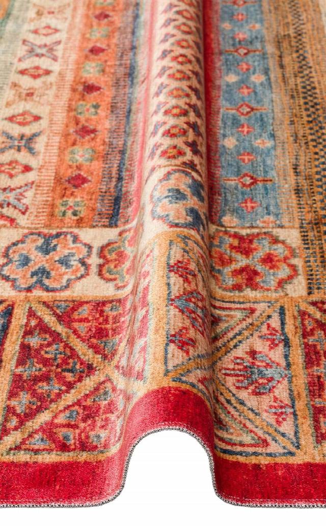 ANTIQUE ATK 04 MULTY  Kolay kullanımlı Kaymaz Karabağ ve Antik Desenlere Sahip Yıkanabilir Makine Halısı