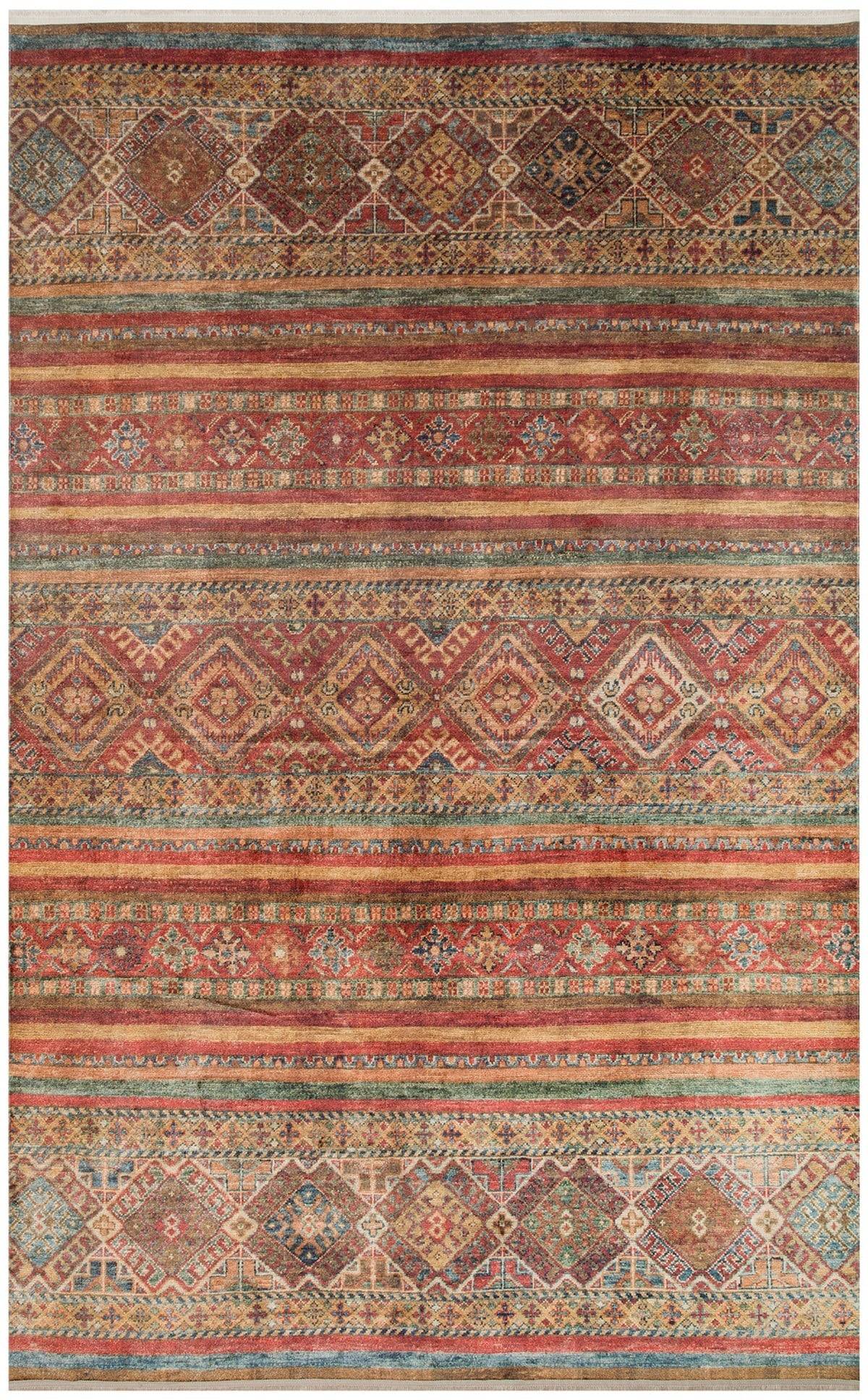 ANTIQUE ATK 05 MULTY  Kolay kullanımlı Kaymaz Karabağ ve Antik Desenlere Sahip Yıkanabilir Makine Halısı