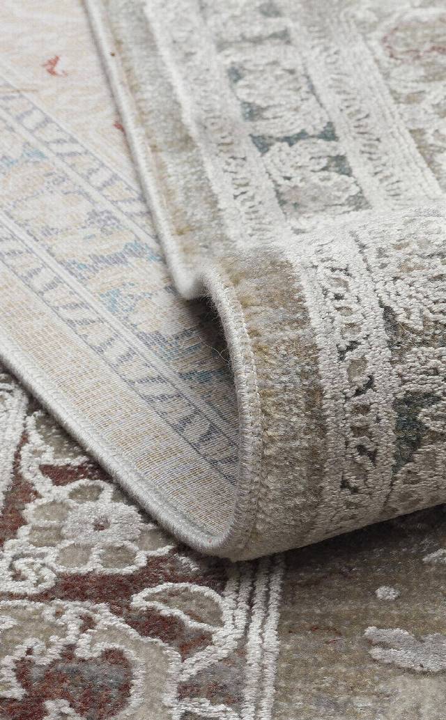 BABIL BBL 02 GREY  Yumuşak Dokulu Vintage Esintilere Sahip Over-dyed Sık Dokuma Salon Halısı