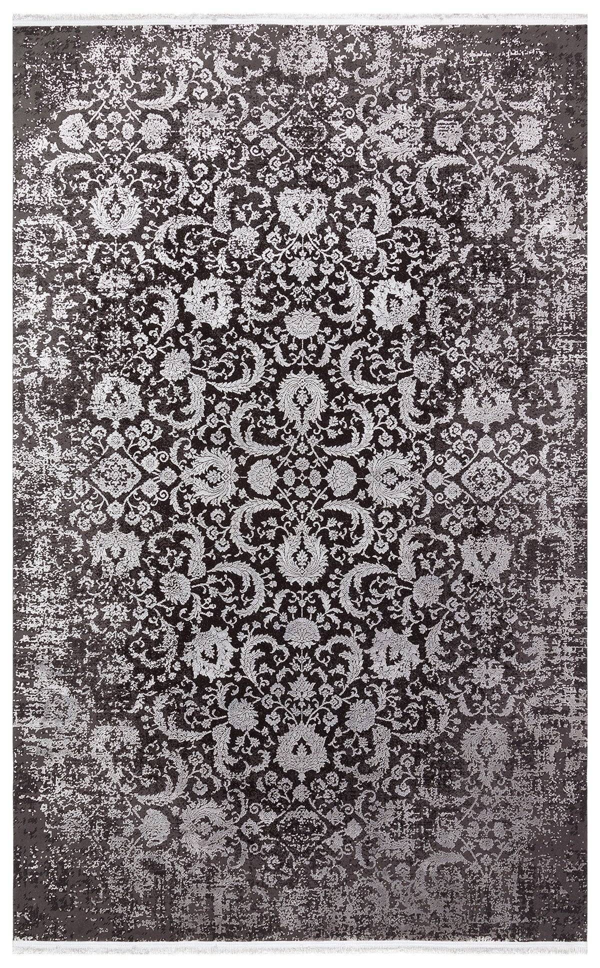 CORDOBA NEW DB 02 ANTRASIT GREY NW  Parlak Yüksek Alçak Dokulu Modern Makine Halısı