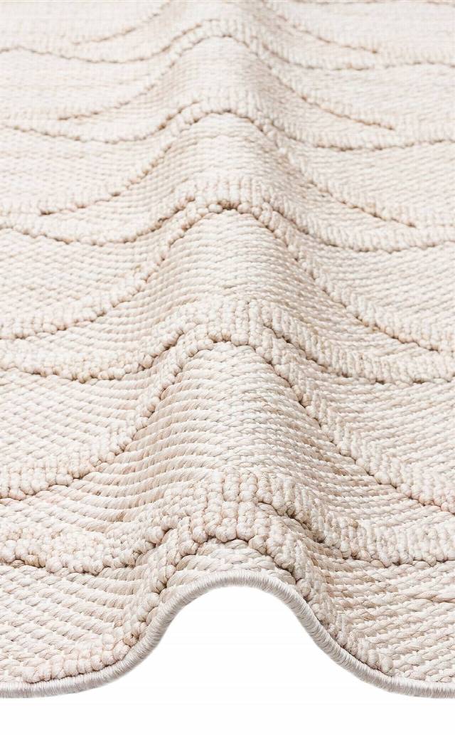 COZY CZY 04 BEIGE  Hav Toz Vermez Modern Örgü Dokuma Makine Halısı