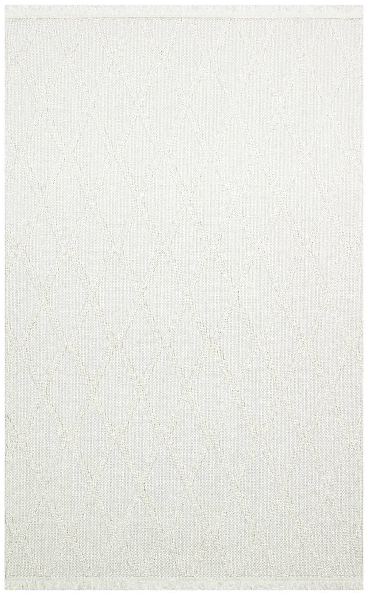 COZY CZY 04 CREAM  Hav Toz Vermez Modern Örgü Dokuma Makine Halısı