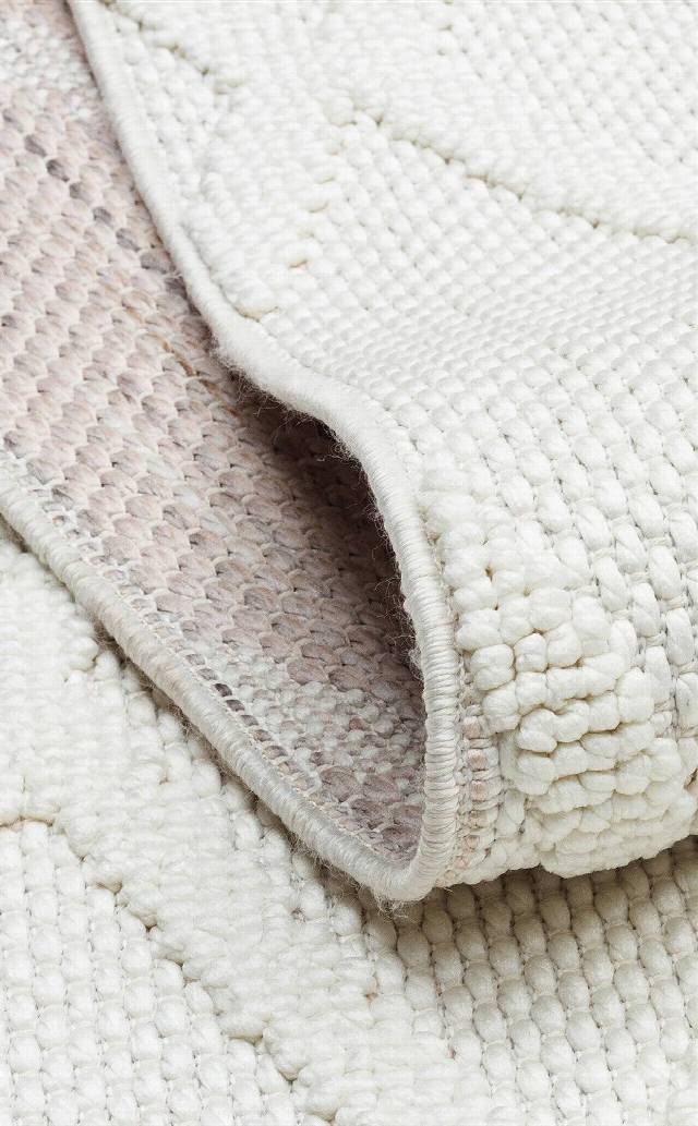COZY CZY 04 CREAM  Hav Toz Vermez Modern Örgü Dokuma Makine Halısı