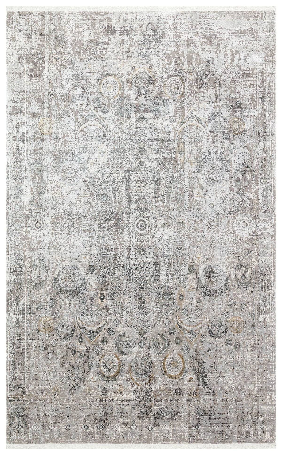 FRESCO FS 09 CREAM GREY XW  Yüksek Alçak Dokulu Özel Işıltılı Yüksek Kaliteli Sık Dokuma Modern Salon Halısı
