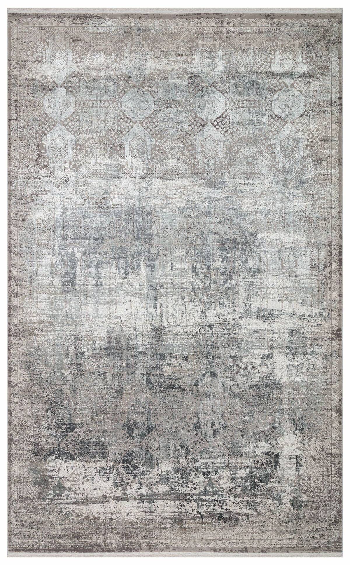 FRESCO FS 14 CREAM GREY XW  Yüksek Alçak Dokulu Özel Işıltılı Yüksek Kaliteli Sık Dokuma Modern Salon Halısı