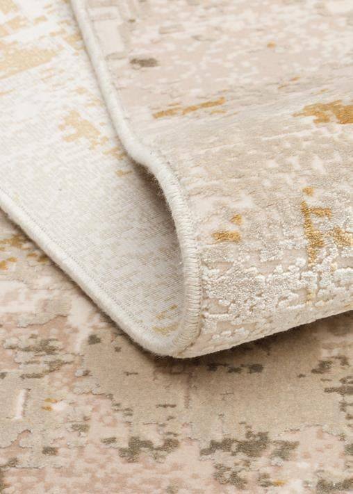 FRESCO FS 34 CREAM GOLD XW  Yüksek Alçak Dokulu Özel Işıltılı Yüksek Kaliteli Sık Dokuma Modern Salon Halısı