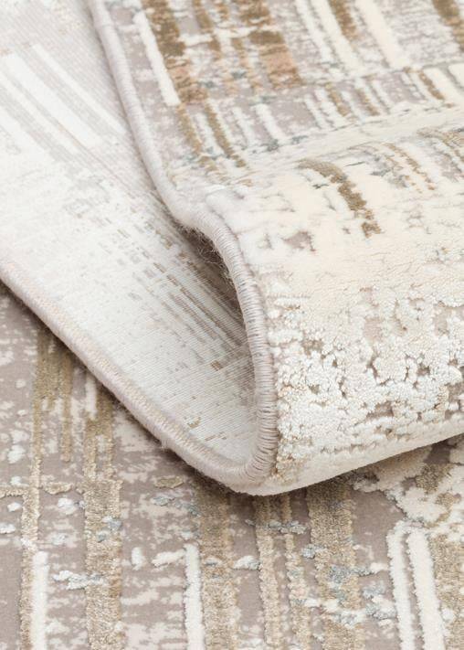 FRESCO FS 36 CREAM BEIGE XW  Yüksek Alçak Dokulu Özel Işıltılı Yüksek Kaliteli Sık Dokuma Modern Salon Halısı