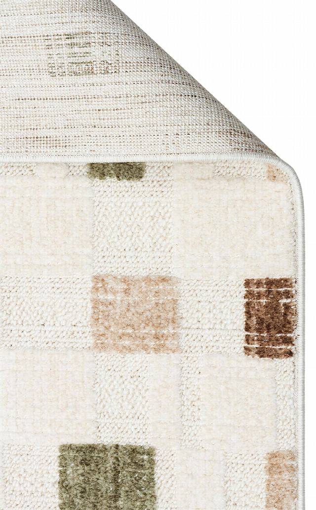 JOY JOY 02 GREEN BEIGE  Hav Toz Vermeyen Yumuşak dokulu Modern Makine Halısı
