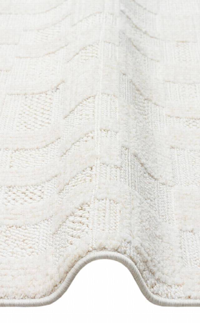 JOY JOY 02 WHITE  Hav Toz Vermeyen Yumuşak dokulu Modern Makine Halısı