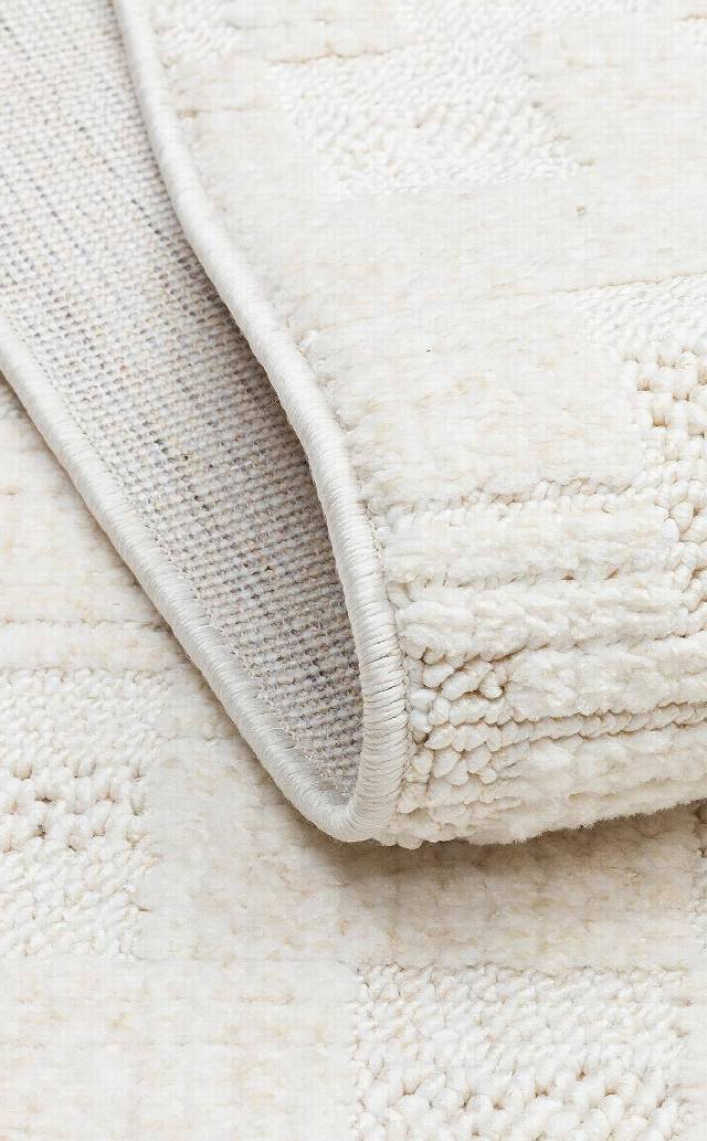 JOY JOY 02 WHITE  Hav Toz Vermeyen Yumuşak dokulu Modern Makine Halısı