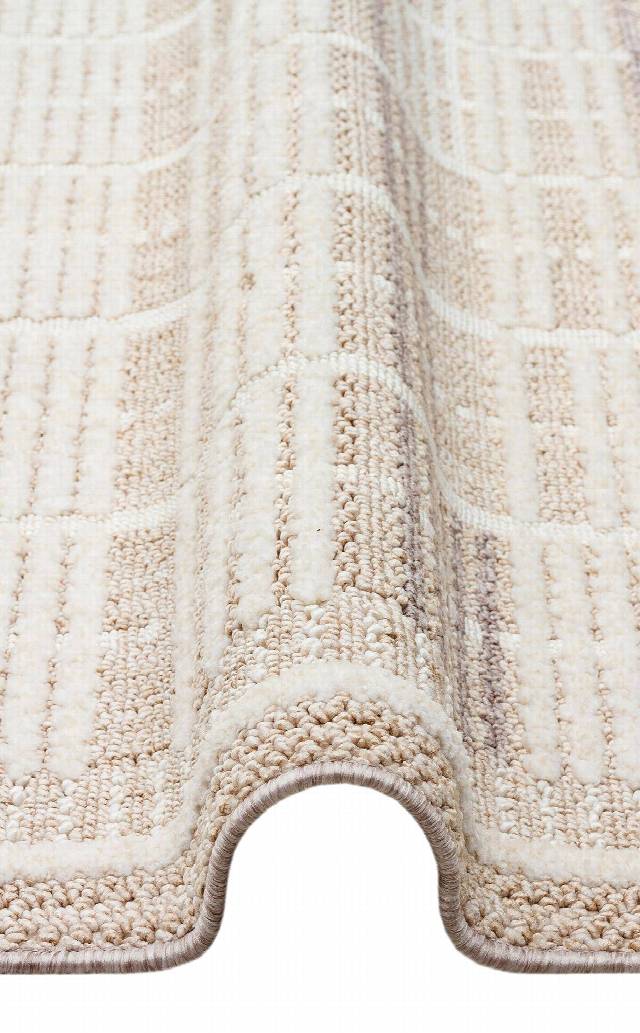 JOY JOY 04 BEIGE GREY  Hav Toz Vermeyen Yumuşak dokulu Modern Makine Halısı