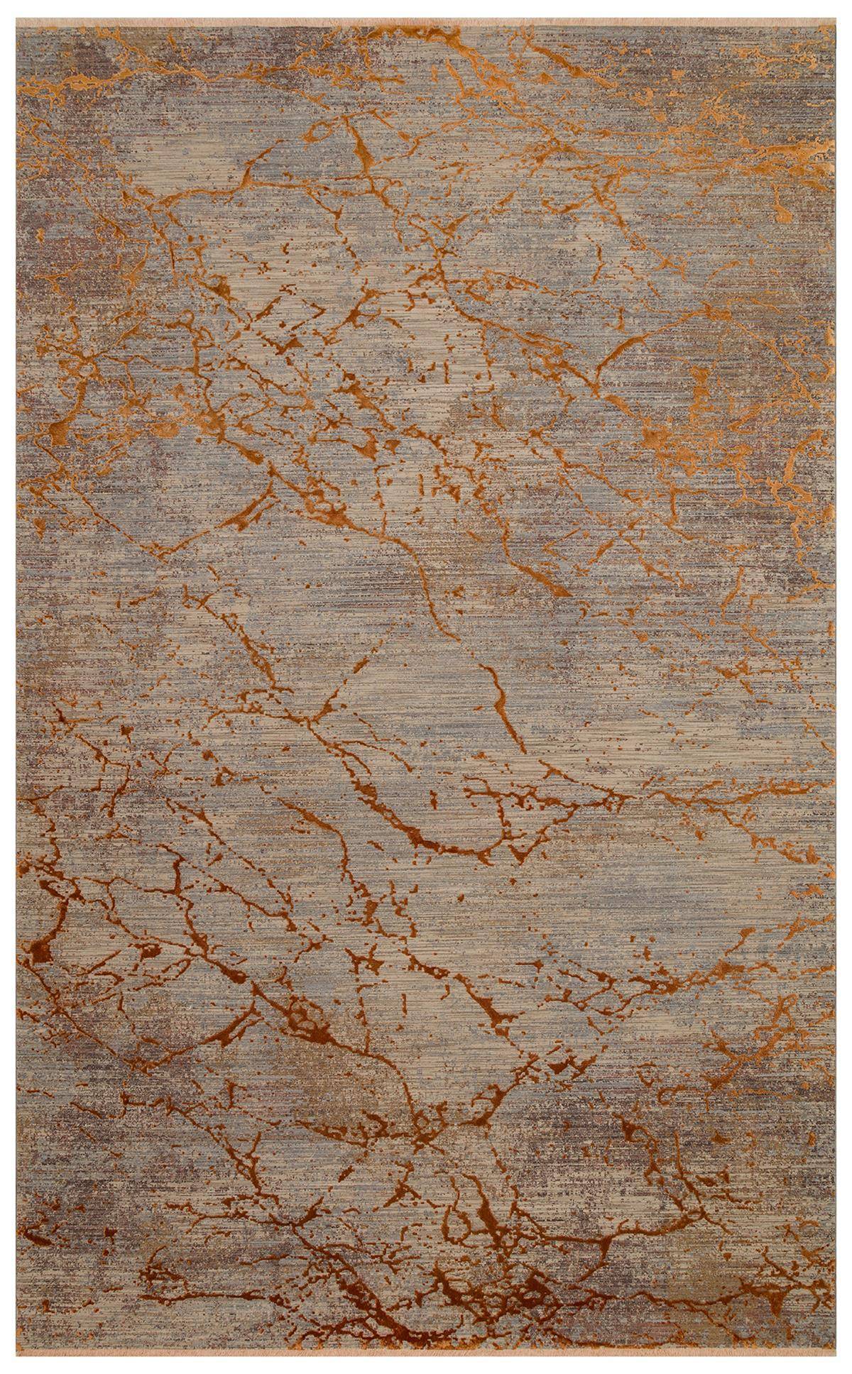 LA PAZ LPZ 01 COPPER  Yüksek Alçak Dokulu Yüksek Kaliteli Sık Dokuma Modern Salon Halısı