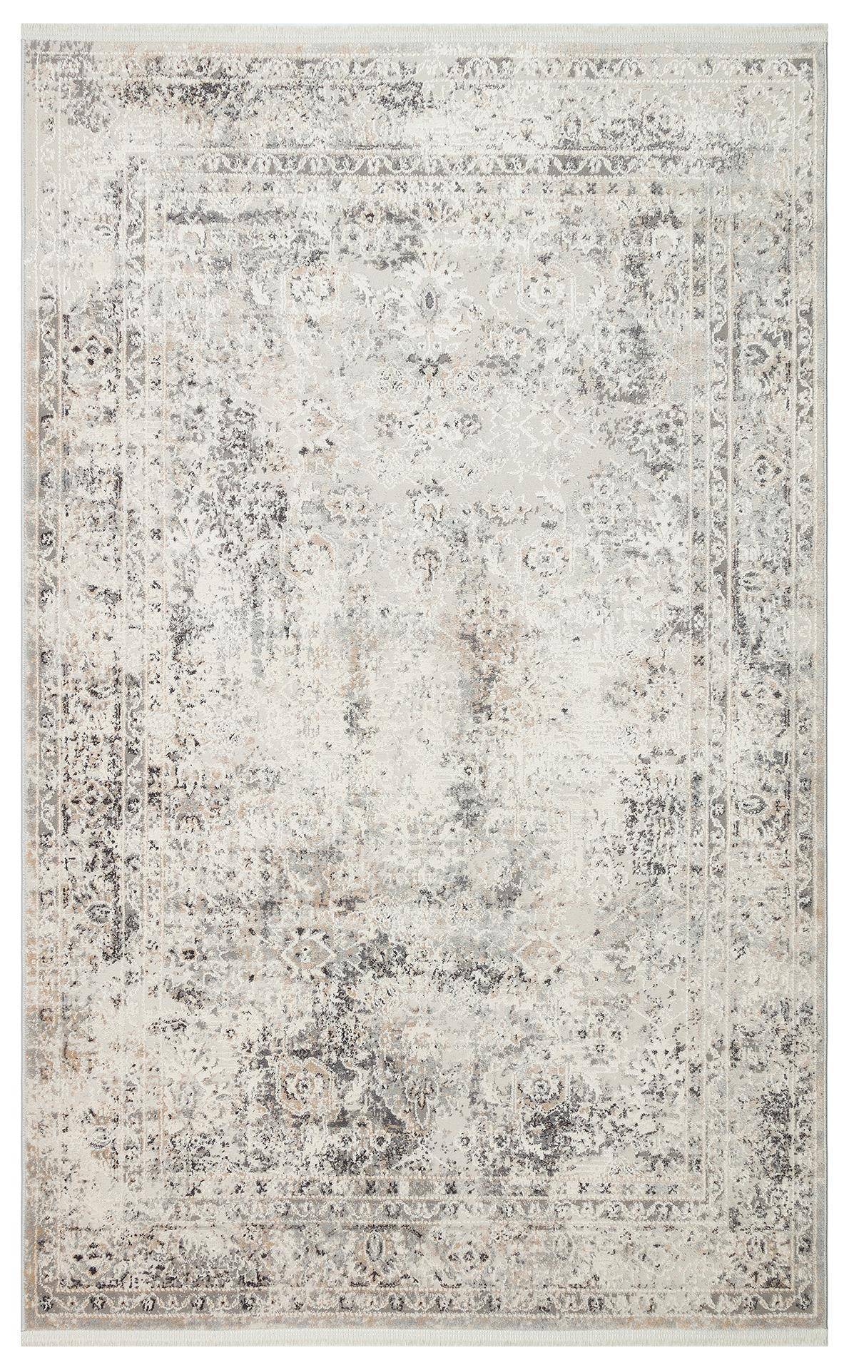 LAGOS LGS 03 CREAM SILVER  Polipropilen ile Üretilen Modern ve Şık Makine Halısı