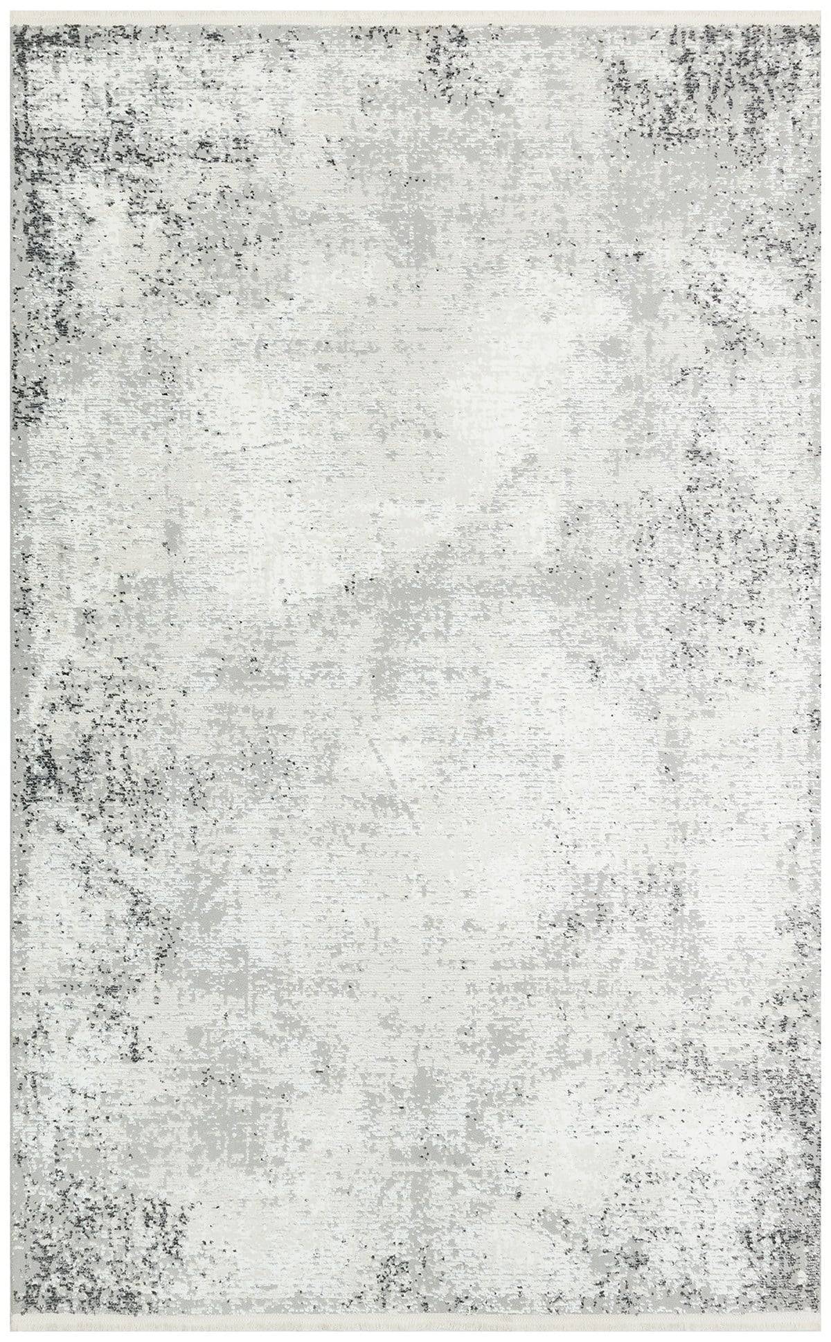 LAGOS XW LGS 05 CREAM GREY XW  Hav Toz Vermez Eskitme Desenli Modern Makine Halısı