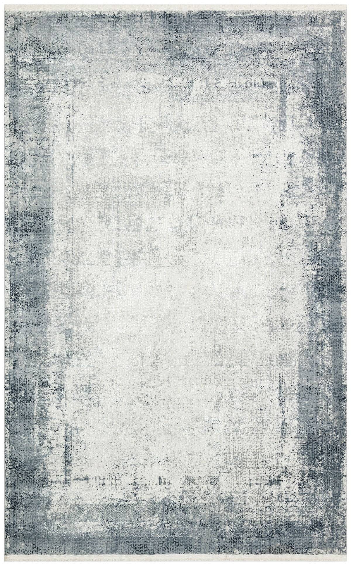 LAGOS XW LGS 06 CREAM GREY XW  Hav Toz Vermez Eskitme Desenli Modern Makine Halısı