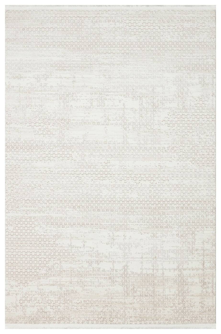 LAGOS XW LGS 23 CREAM BEIGE XW  Hav Toz Vermez Eskitme Desenli Modern Makine Halısı