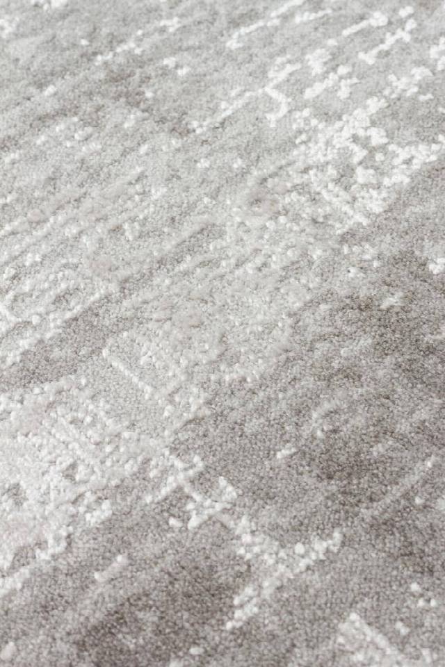 LEONA LNA 04 GREY  Yumuşak Tuşeli Hav Toz Vermez Modern Makine Halısı