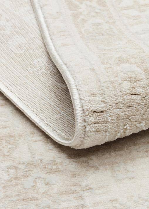 LEONA LNA 05 CREAM  Yumuşak Tuşeli Hav Toz Vermez Modern Makine Halısı