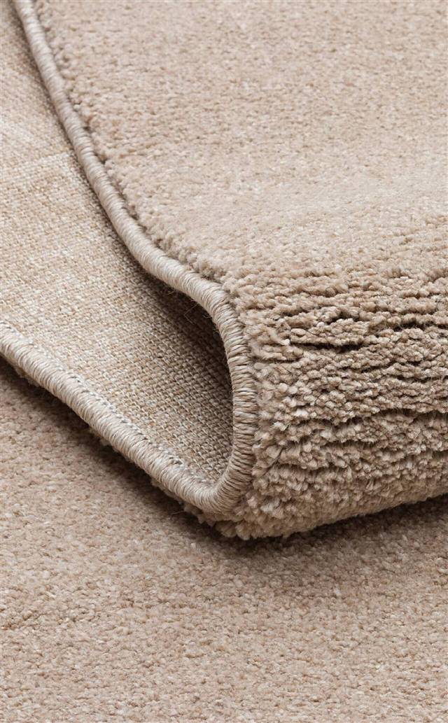 LOTTO LT PLAIN BEIGE  Hav Toz Vermez Modern Sade Desenli Makine Halısı