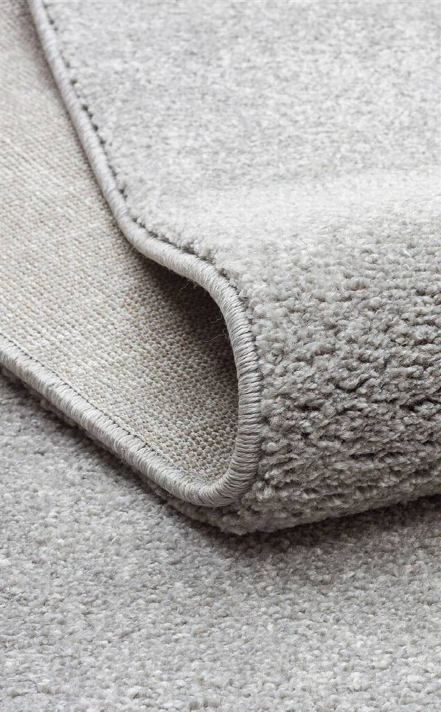 LOTTO LT PLAIN GREY  Hav Toz Vermez Modern Sade Desenli Makine Halısı
