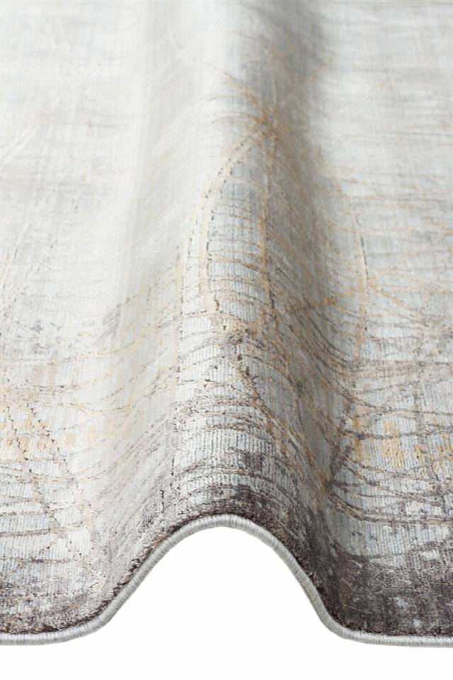 MAHAL MHL 09 GREY GOLD  Modern Desenli Yüksek Kalite Sık Dokuma Salon Halısı