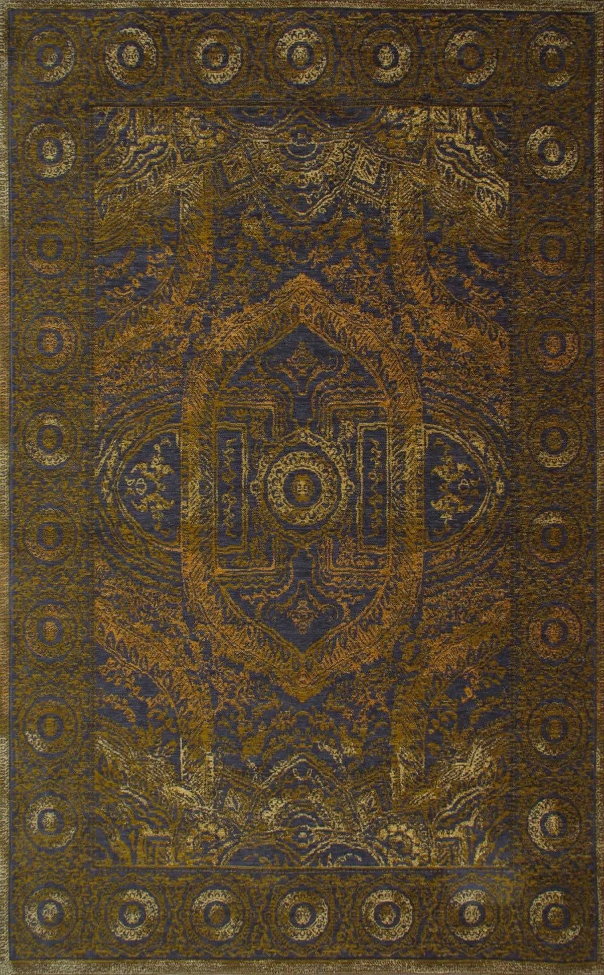 MONACO MN 04 GREY GOLD  Hav Toz Vermez Yıkanabilir Modern Desenli Kaymaz İnce Dokuma Halı