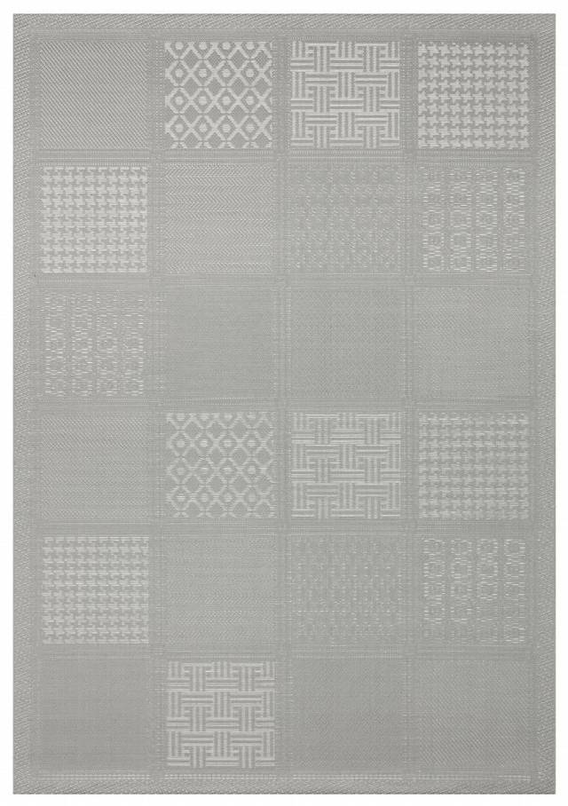 MONO LUX MNO LUX 02 ANTRASIT  Kaymaz Tabanlı Modern Desenlere Sahip İnce Halı