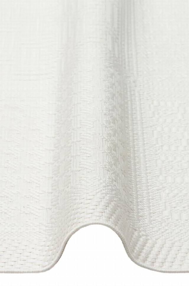 MONO LUX MNO LUX 02 WHITE  Kaymaz Tabanlı Modern Desenlere Sahip İnce Halı