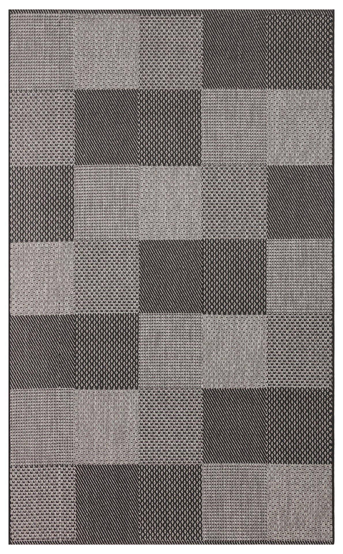 MONO MNO 01 DARK GREY  Hav Toz Vermez Kaymaz Tabanlı İnce Halı