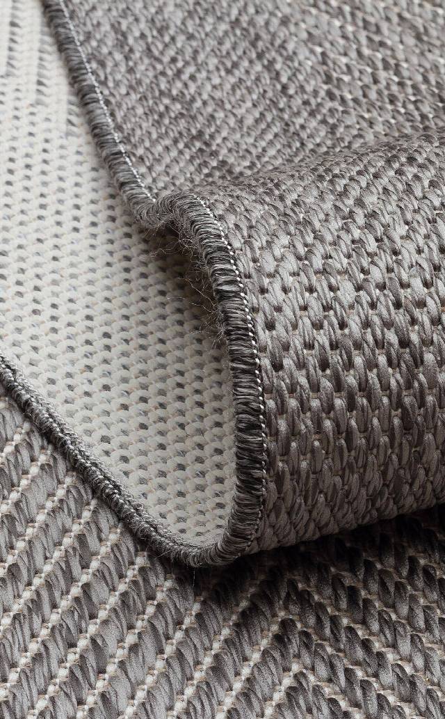 MONO MNO 02 GREY  Hav Toz Vermez Kaymaz Tabanlı İnce Halı