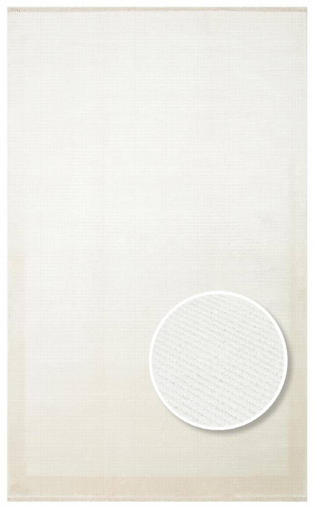 NAPOLI NAP 02 CREAM  Sade Desenli Modern Sık Dokuma Makine Halısı