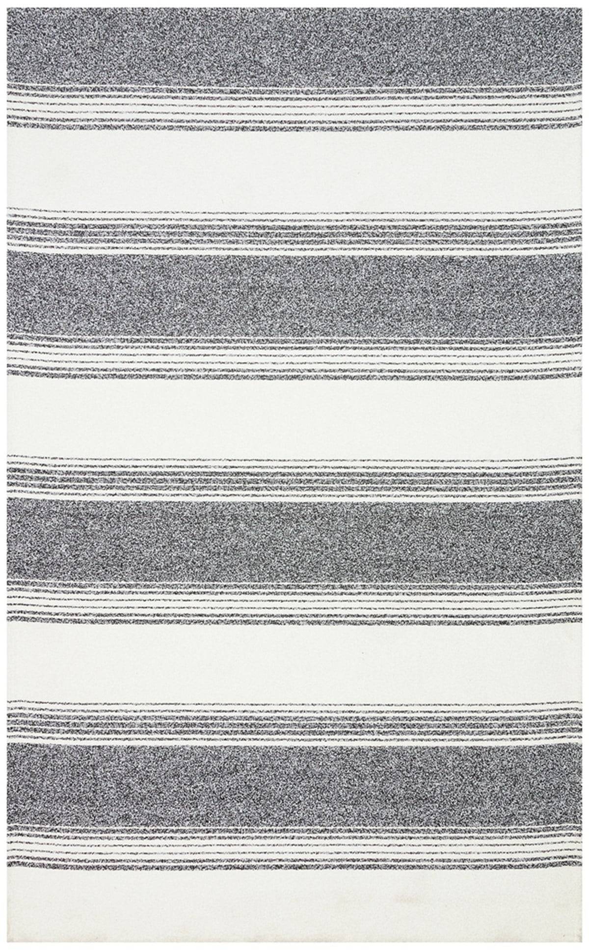 NEVADA NVD 02 WHITE BLACK  Özel Moroccon Tuşeli Hav Toz Vermez Kaymaz Tabanlı İnce Dokuma Modern Halı