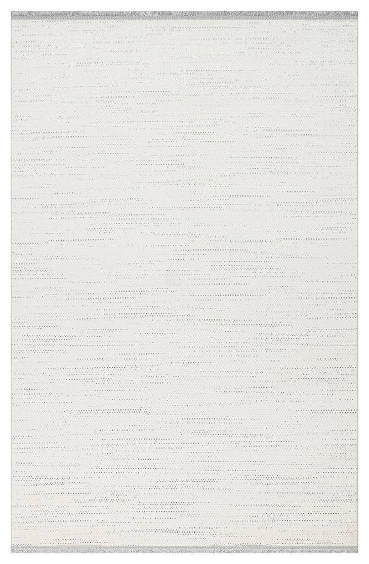 NORA NOR 01 SILVER Hav Toz Vermez Yıkanabilir Kaymaz İnce Dokuma Modern Halı
