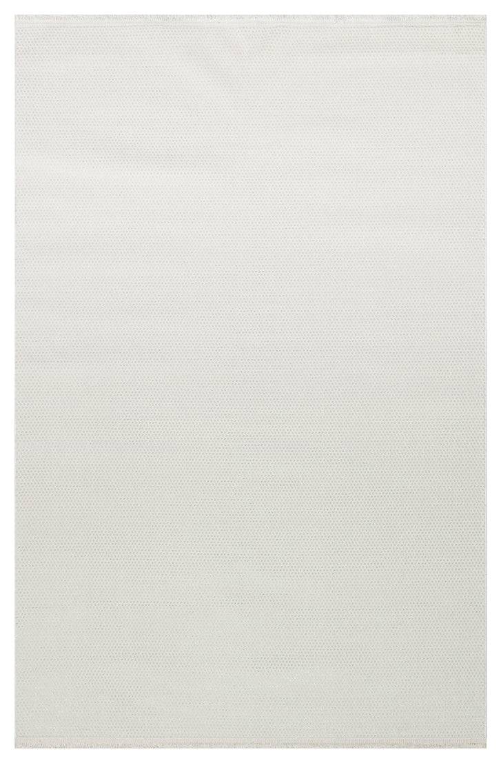 NORA NOR 01 WHITE Hav Toz Vermez Yıkanabilir Kaymaz İnce Dokuma Modern Halı