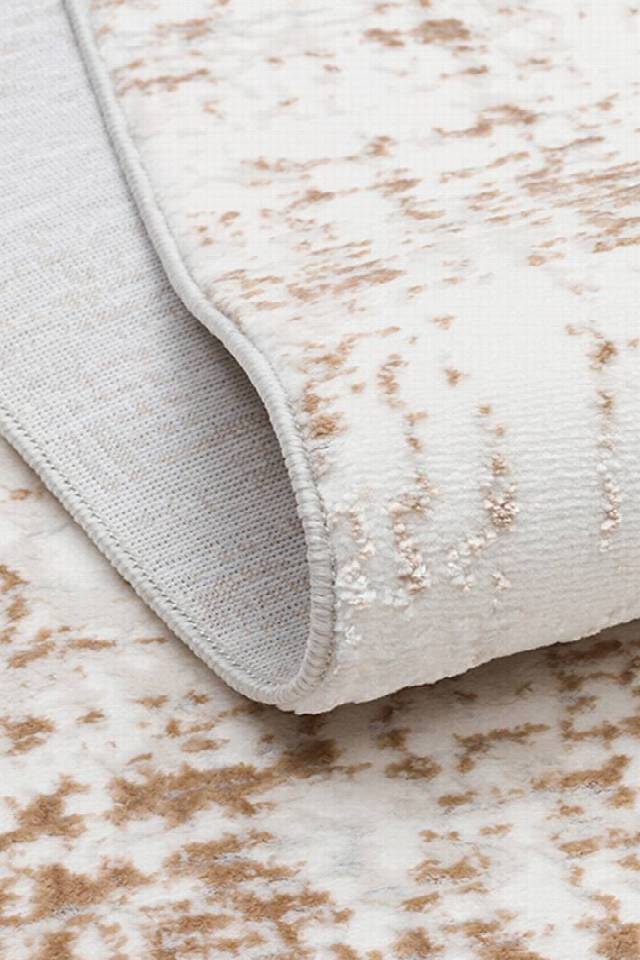 NORA NOR 02 BEIGE Hav Toz Vermez Yıkanabilir Kaymaz İnce Dokuma Modern Halı