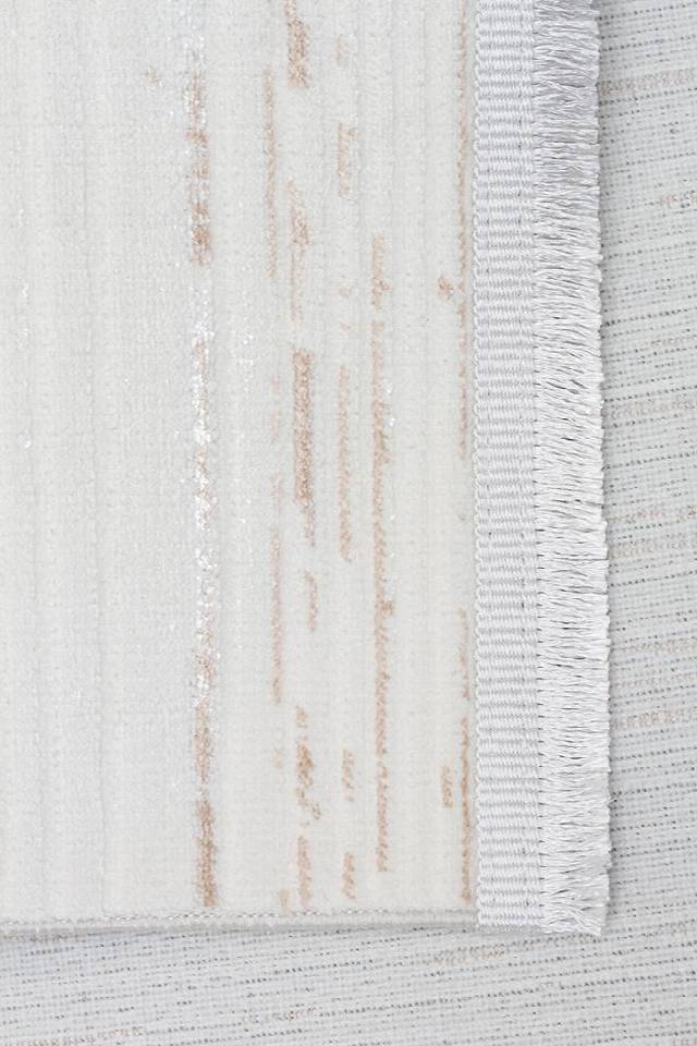 NORA NOR 03 BEIGE Hav Toz Vermez Yıkanabilir Kaymaz İnce Dokuma Modern Halı