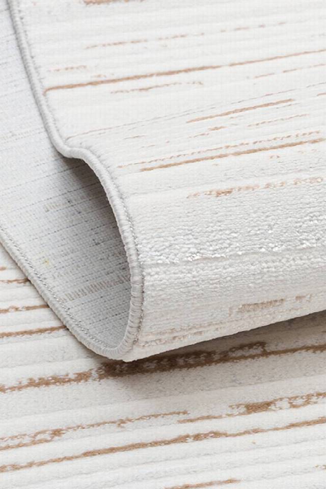 NORA NOR 03 BEIGE Hav Toz Vermez Yıkanabilir Kaymaz İnce Dokuma Modern Halı