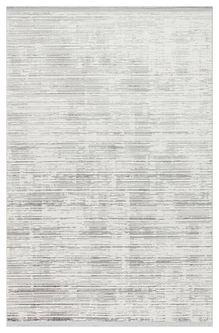 NORA NOR 03 SILVER Hav Toz Vermez Yıkanabilir Kaymaz İnce Dokuma Modern Halı