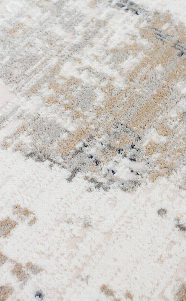 PADONA PDN 07 CREAM BEIGE  Extra Yumuşak Dokulu Sık Dokuma Modern Desenlere Sahip Şık Salon Halısı
