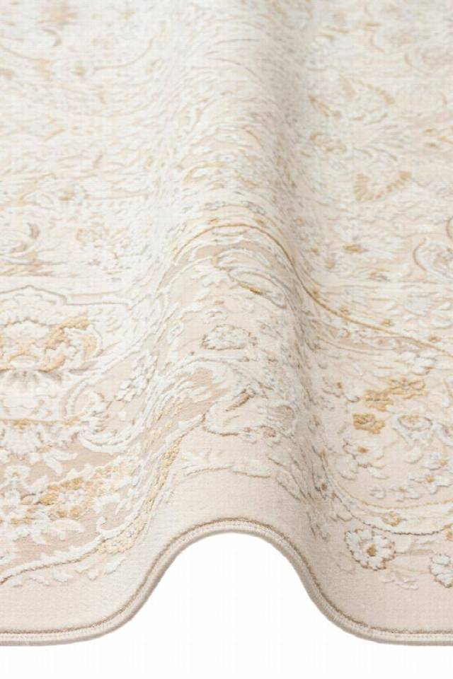 PALMIRA PLM 10 CREAM GOLD  Yüksek Kaliteli Sık Dokuma Modern Salon Halısı