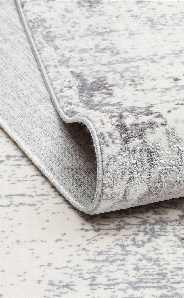 PASSAGE PLZ 01 CREAM GREY  Yumuşak Tuşeli Sık Dokuma Modern Halı