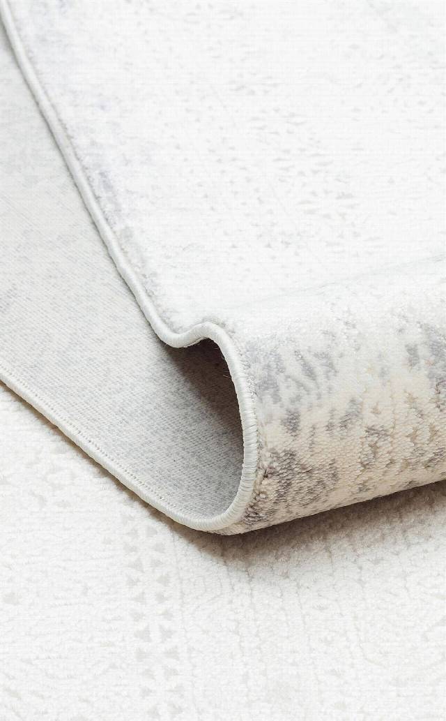 PASSAGE PLZ 03 CREAM GREY  Yumuşak Tuşeli Sık Dokuma Modern Halı