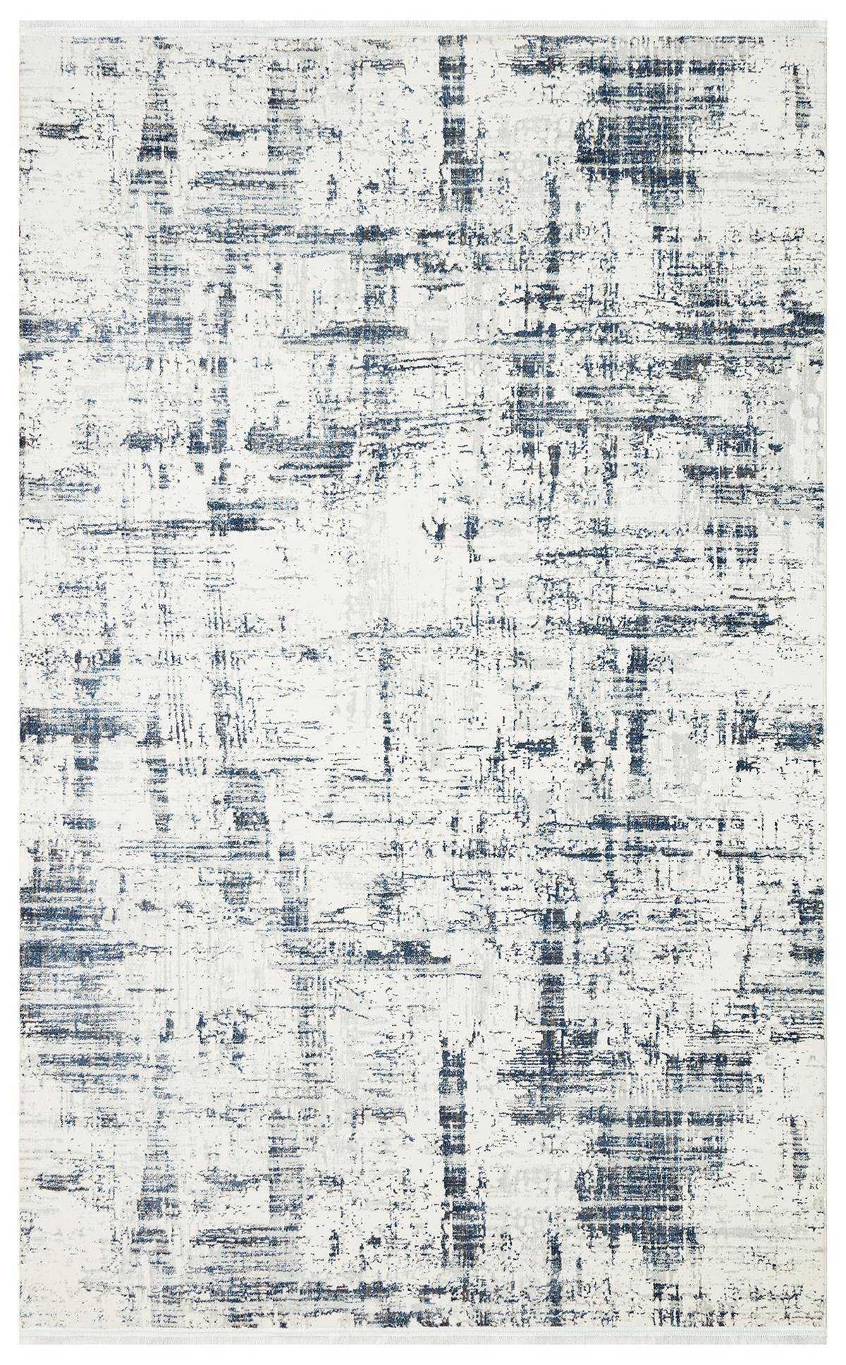 SATEEN LUX ST 904 CREAM BLUE  Hav Toz Vermez Modern Halı