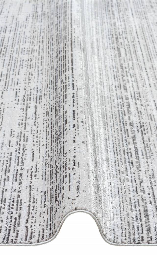 SATEEN ST 101 D.GREY XW  Hav Toz Vermez Yıkanabilir Kaymaz İnce Dokuma Modern Halı