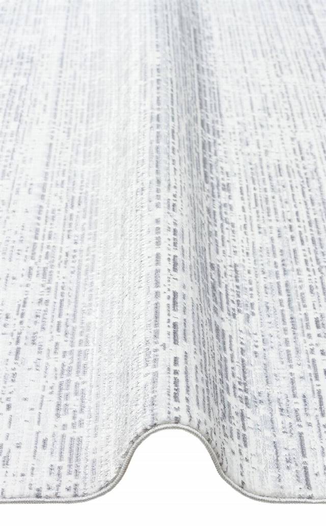 SATEEN ST 101 L.GREY XW  Hav Toz Vermez Yıkanabilir Kaymaz İnce Dokuma Modern Halı
