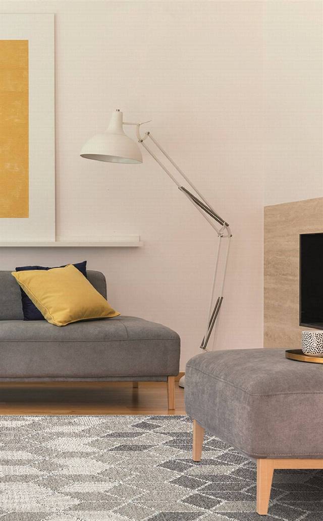 SOHO SH 03 GREY  Hav Toz Vermez Hasır Dokuma Modern Makine Halısı