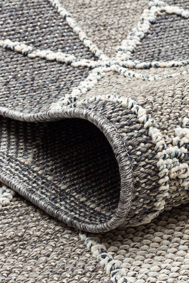 SOHO SH 03 GREY  Hav Toz Vermez Hasır Dokuma Modern Makine Halısı