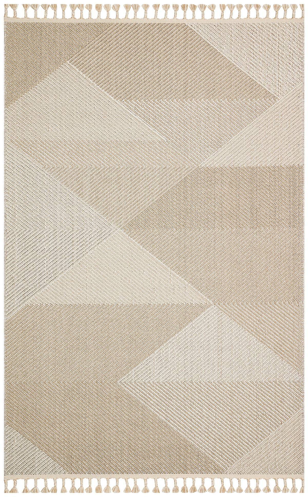 SOHO SH 08 BEIGE  Hav Toz Vermez Hasır Dokuma Modern Makine Halısı