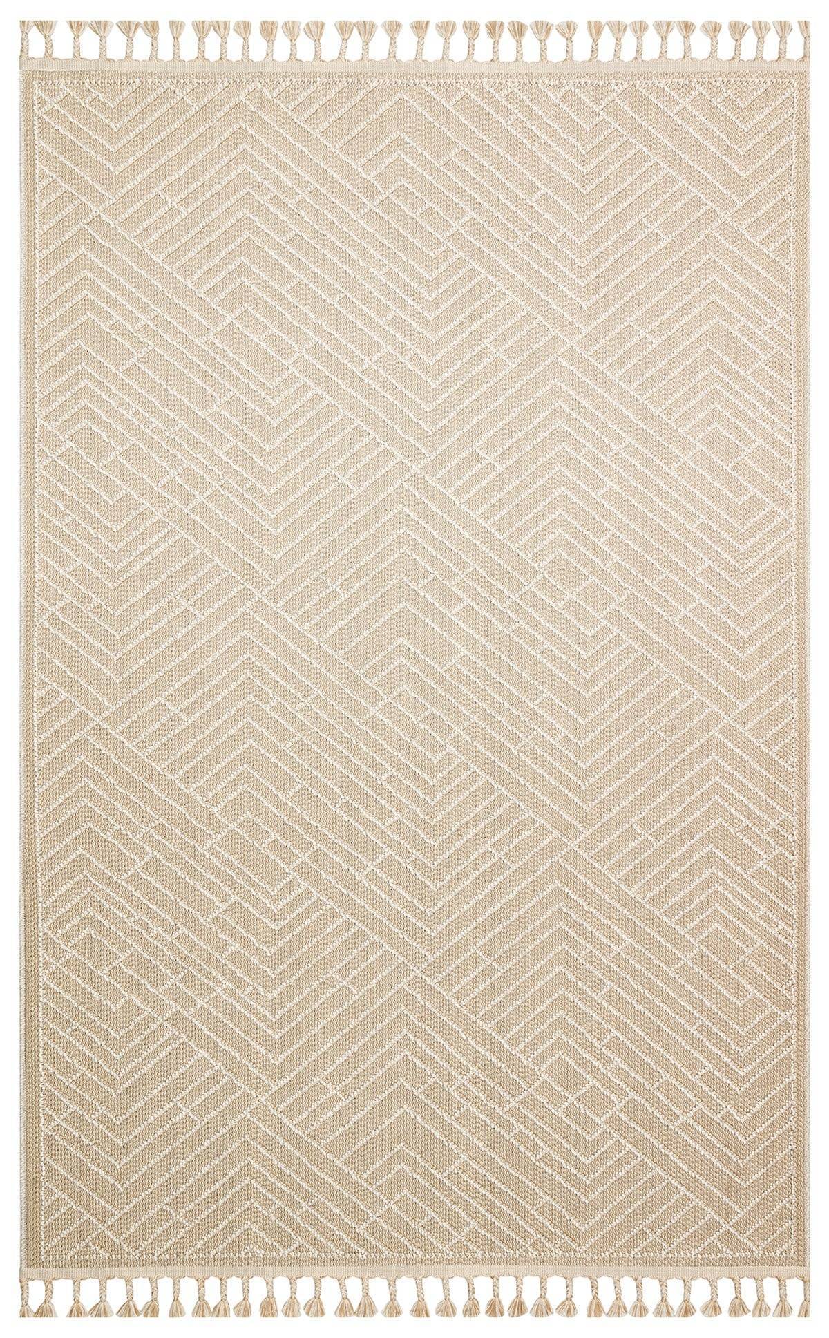SOHO SH 12 BEIGE  Hav Toz Vermez Hasır Dokuma Modern Makine Halısı